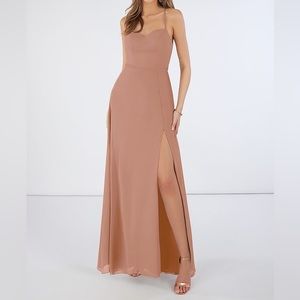 Azazie dress for sale - rose/pink